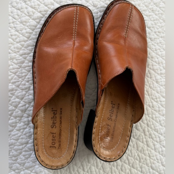 Josef Seibel Women's Tan Leather Loafers, Size 40 - Picture 3 of 7